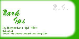 mark ipi business card